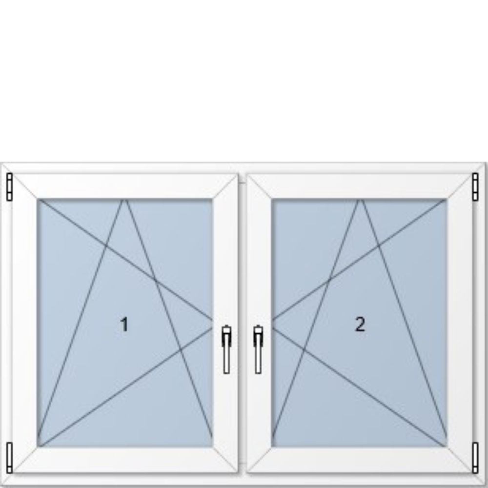 2-flügeliges Fenster