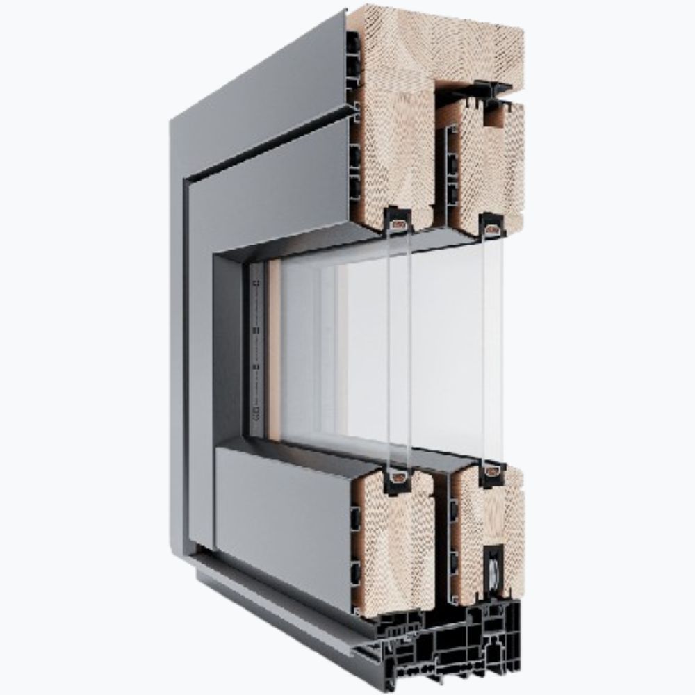 EKO OKNA HOLZ IV 68 Reno Line (System mit Aluschale)