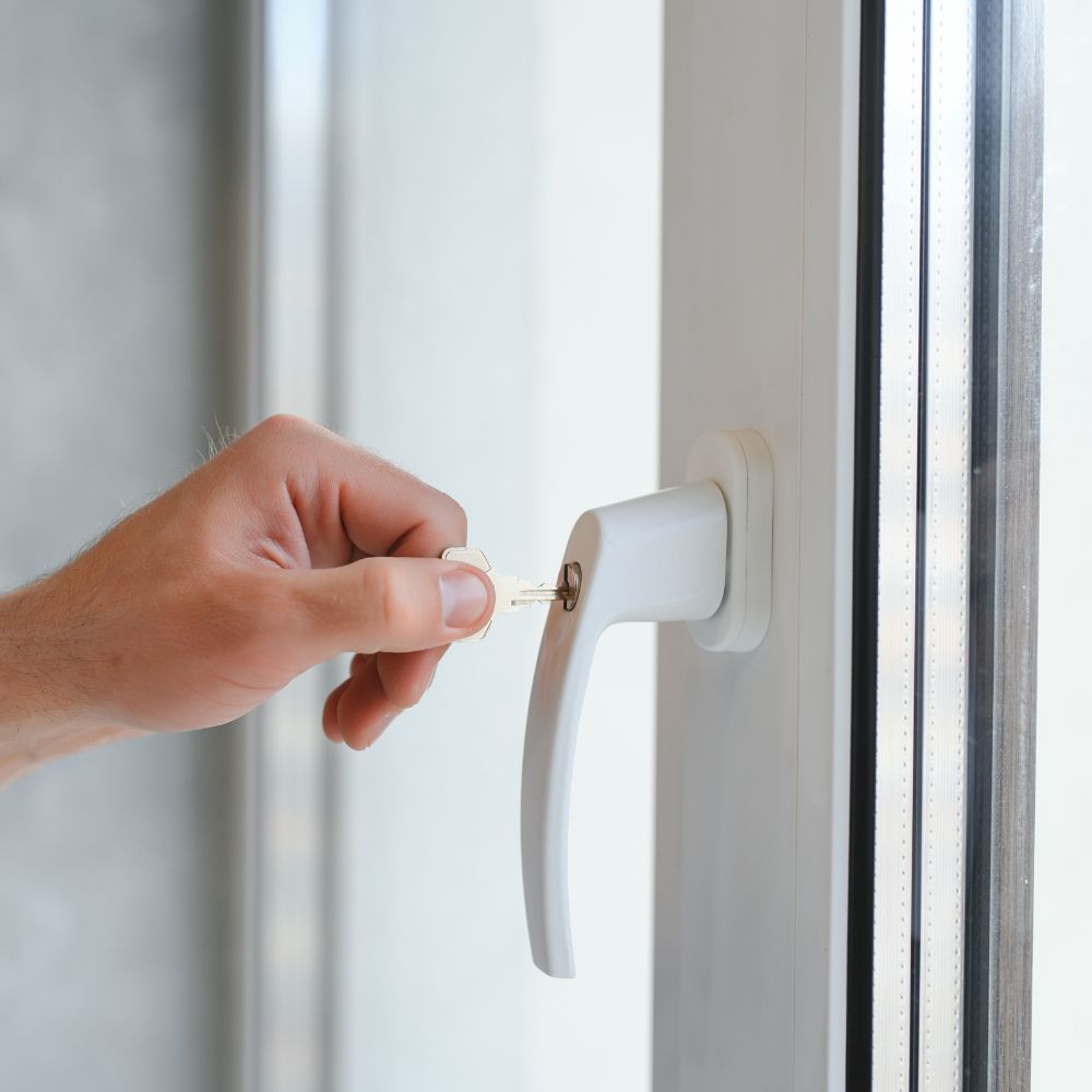 Abschliessbarer Fenstergriff