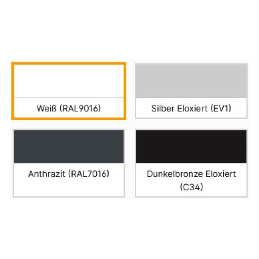 Aluminium Eck Fensterbank Farbe
