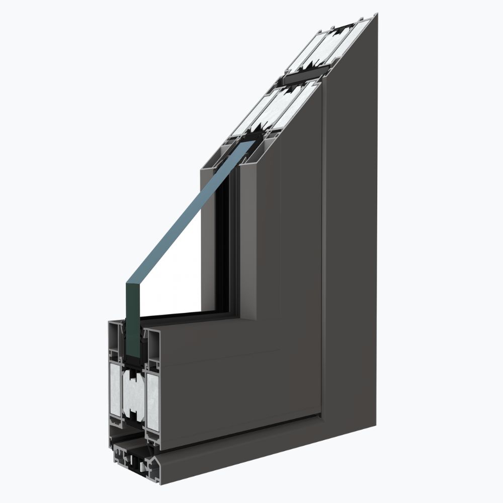 DRUTEX MB-78EI Brandschutz Querschnitt